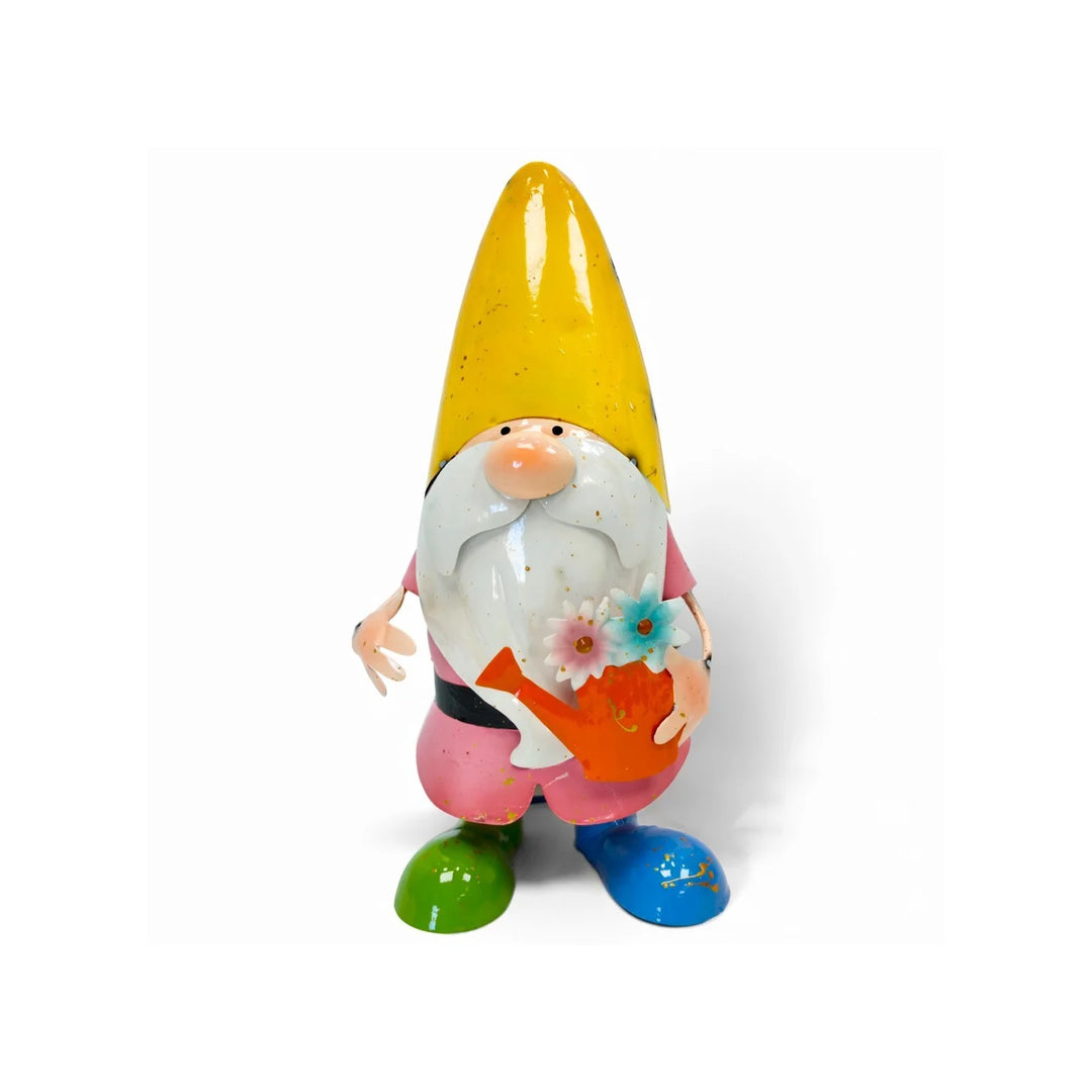 Metal Gnome W Watercan | Garden Statuary