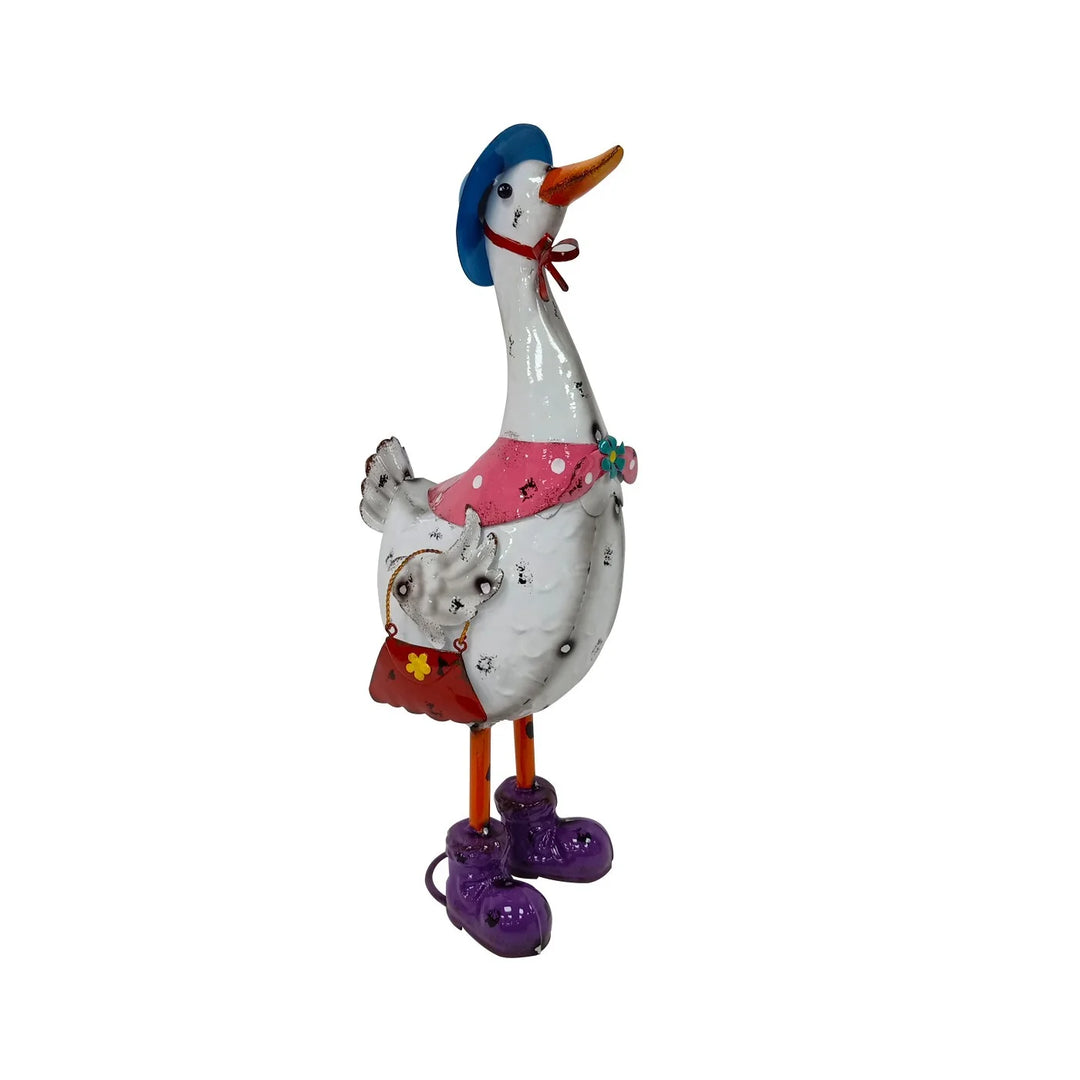 Metal Mother Goose | Garden Statuary