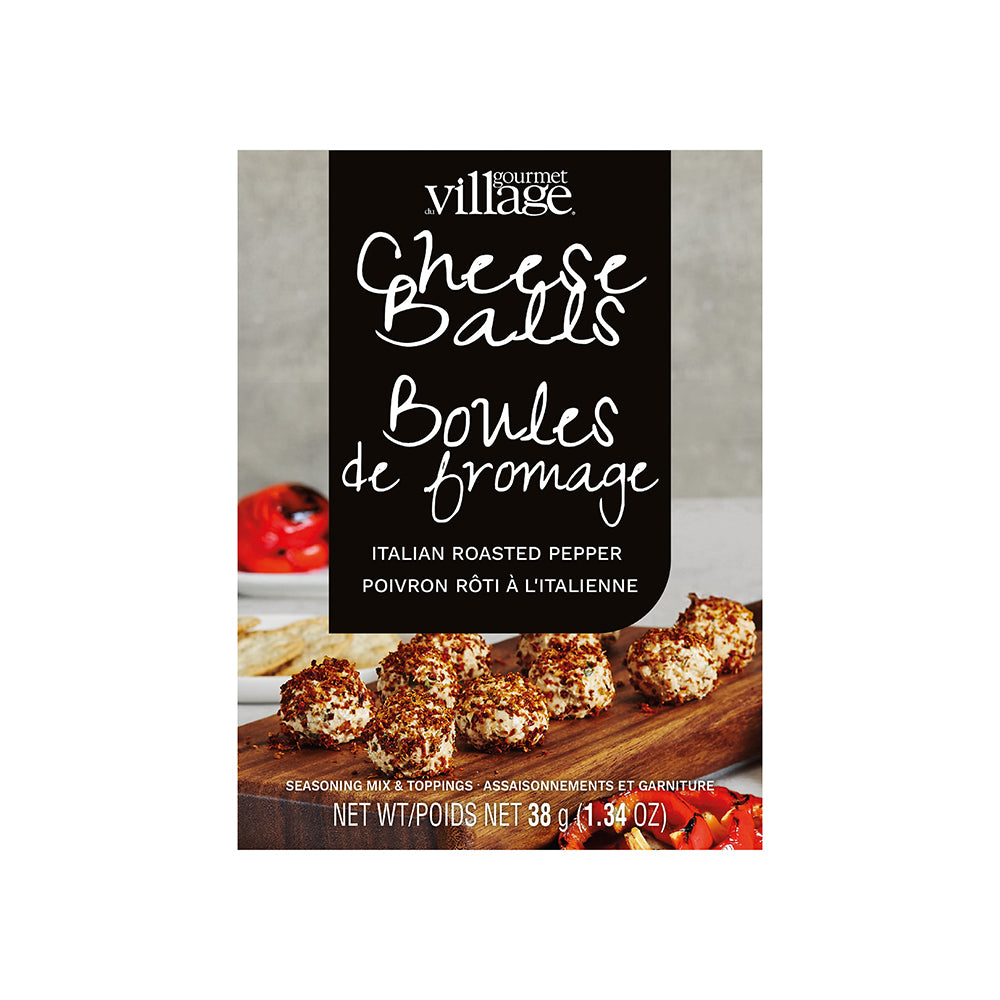 Roasted Pepper cheeseball mix recipe box by Gourmet du Village