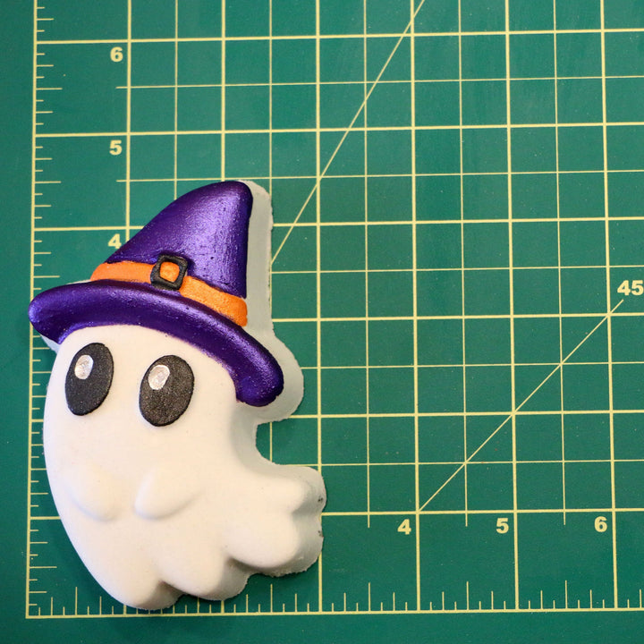 Halloween Witchy Ghost bath bomb size reference