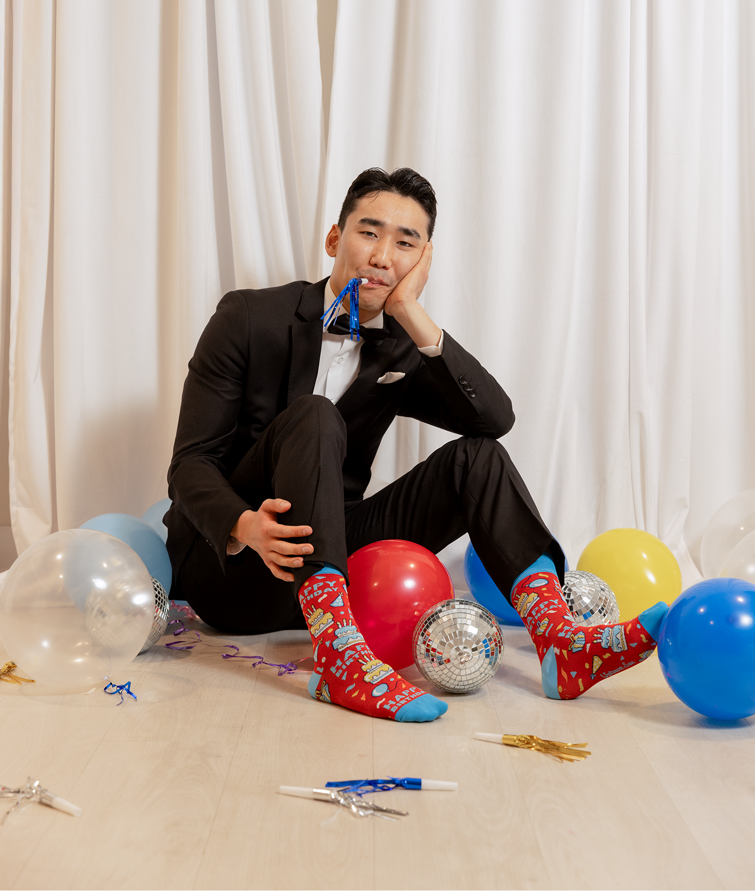 Happy Birthday Red | Mens Socks