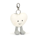 Amuseable Cream Heart Bag Charm | Jellycat