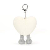 Amuseable Cream Heart Bag Charm | Jellycat