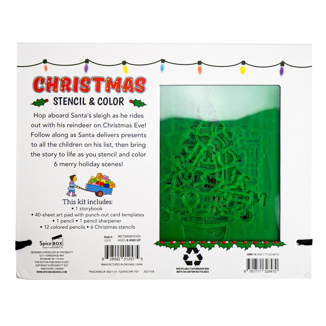 Christmas Stencil &amp; Color