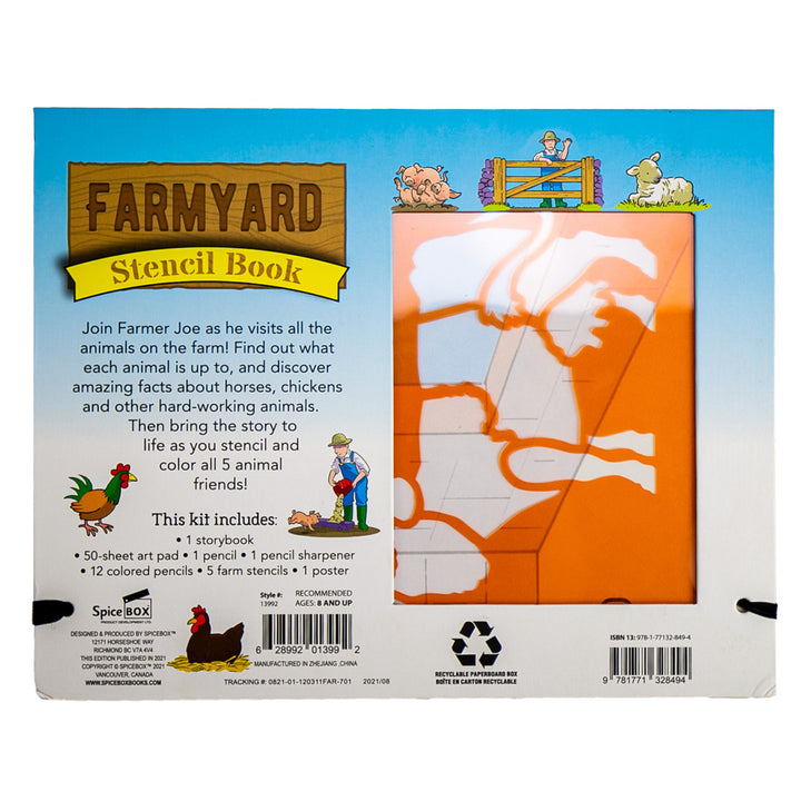 Farmyard Stencil Book