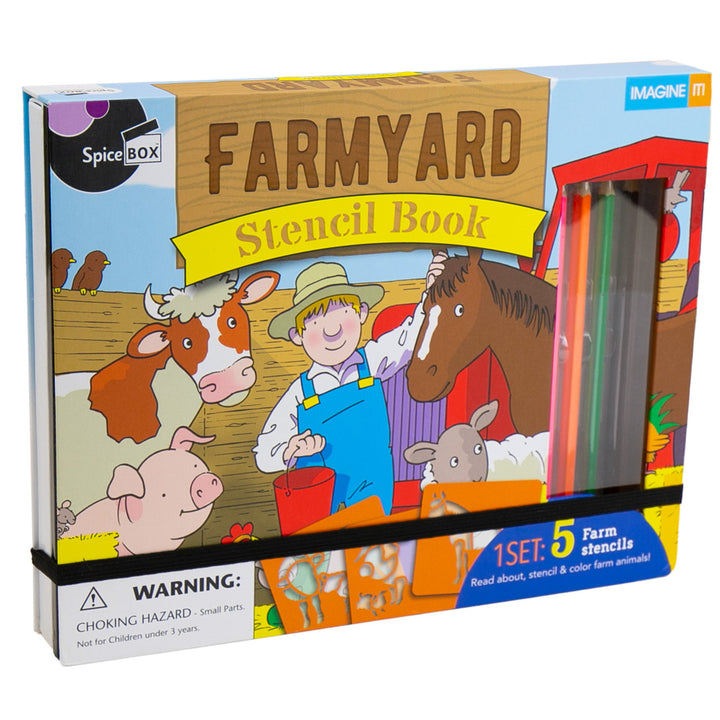 Farmyard Stencil Book