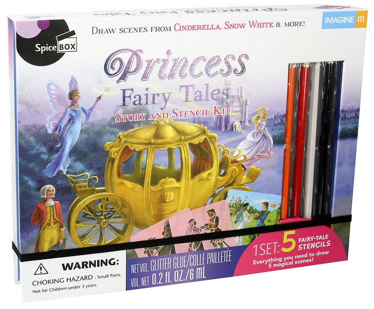 Fairy Tail Princess Book &amp; Stencil Set