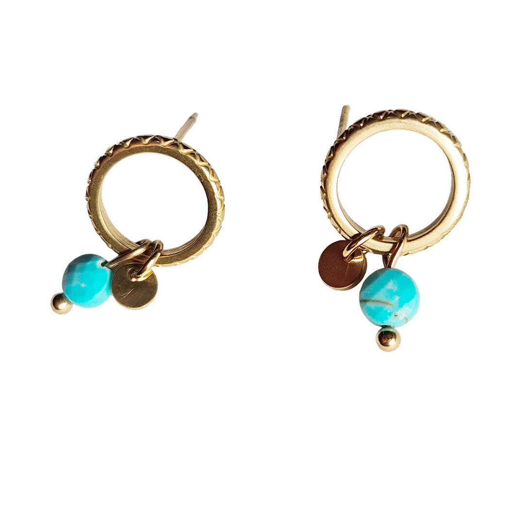 Jazmin Turquoise Gold | Earring