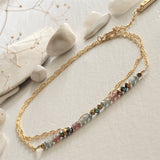 Diamond Dog Beaded Double Wrap | Anklet