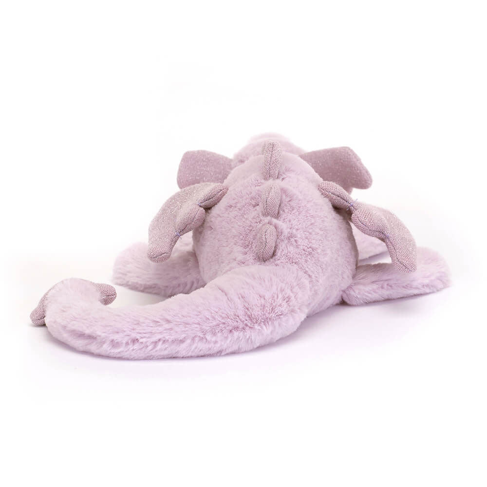 Jellycat Lavender Dragon Little plush, detail view