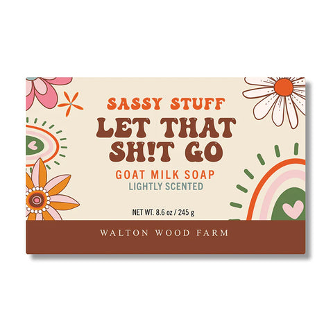 Let That Sh*t Go Goat Milk Soap Bar