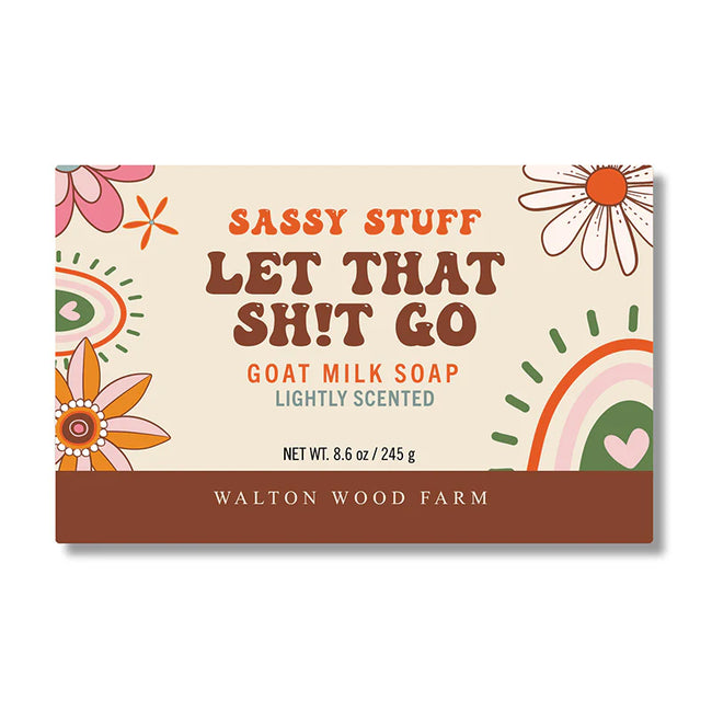 Let That Sh*t Go Goat Milk Soap Bar