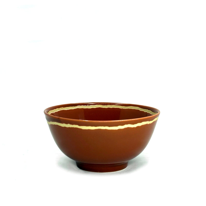Mid-century modern stoneware MOD bowl in Rust