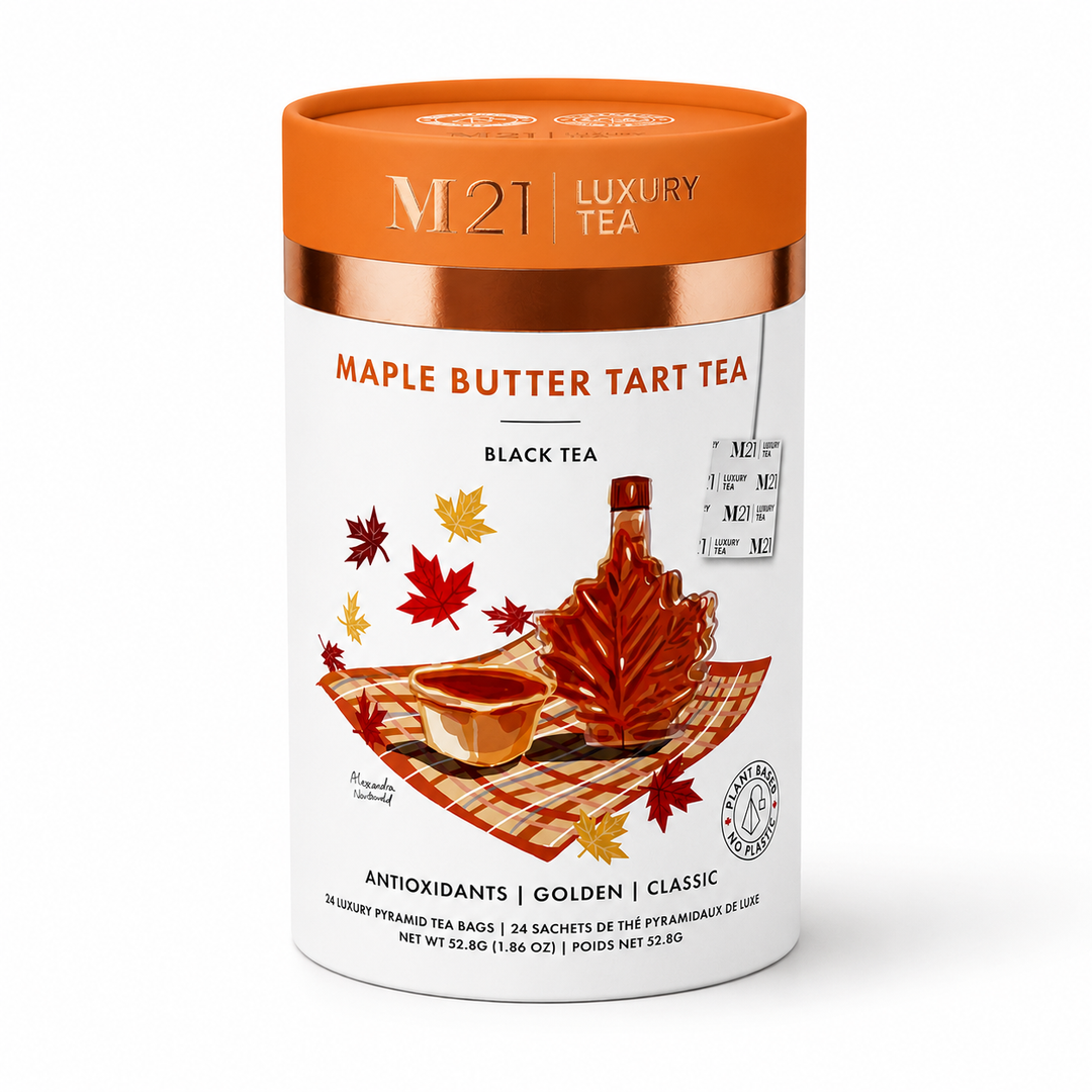 Maple Butter Tart Luxury Tea 24ct canister front