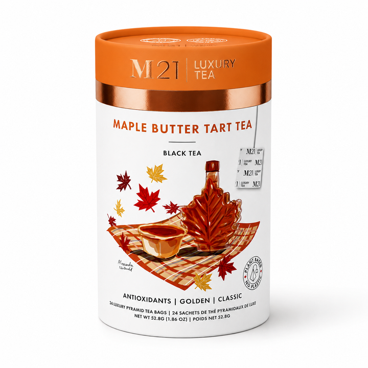 Maple Butter Tart Luxury Tea 24ct canister front