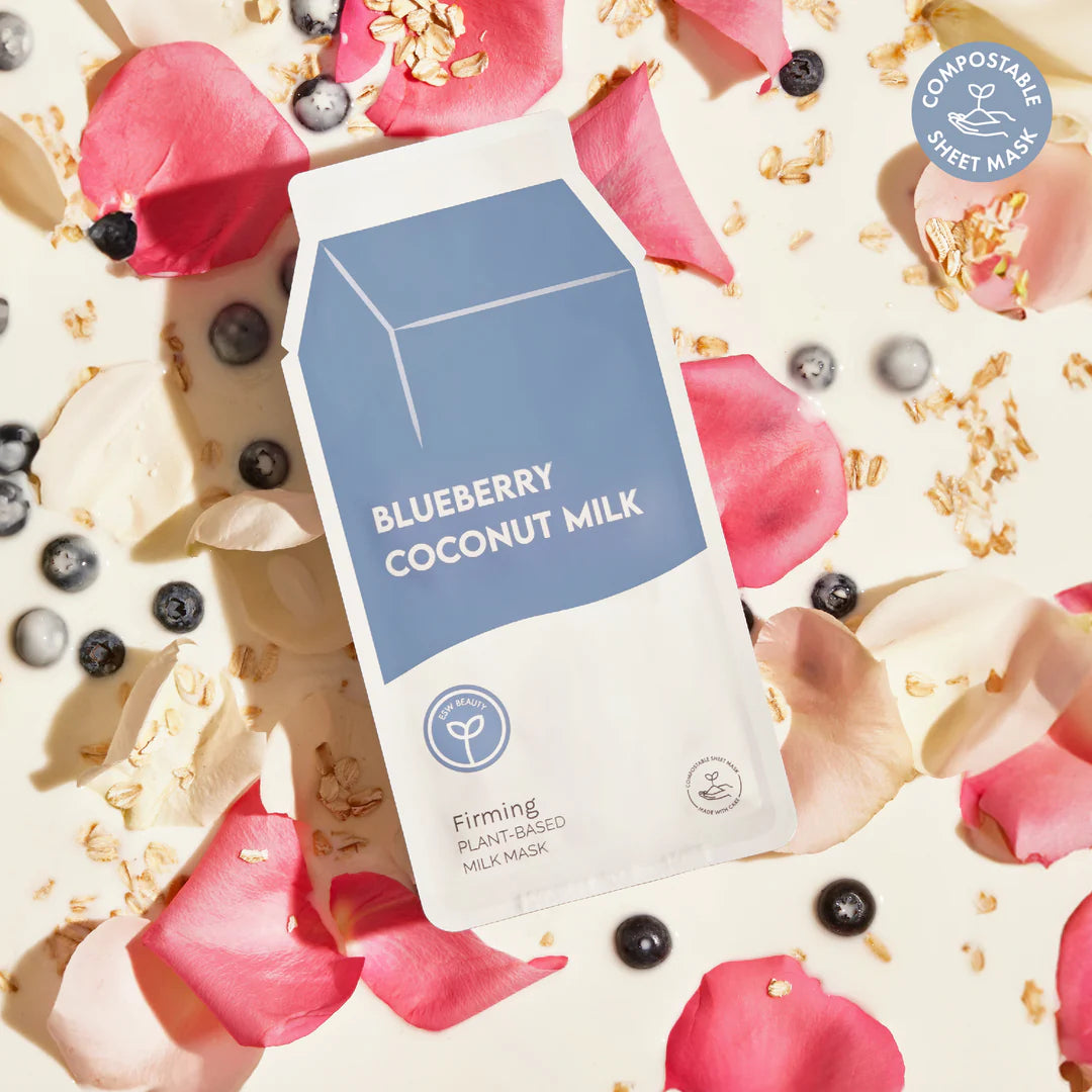 Blueberry Coconut Milk Plant-Based Milk Mask Filled PDQ