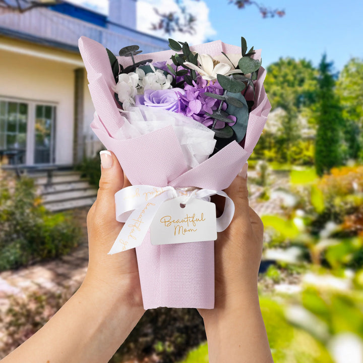 Mom - Purple Preserved Floral Bouquet