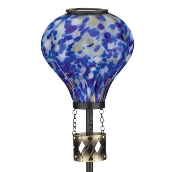 Murano Glass Solar Hot Air Balloon Light Stake