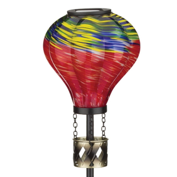 Murano Glass Solar Hot Air Balloon Light Stake