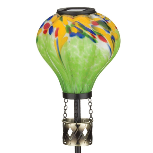 Murano Glass Solar Hot Air Balloon Light Stake
