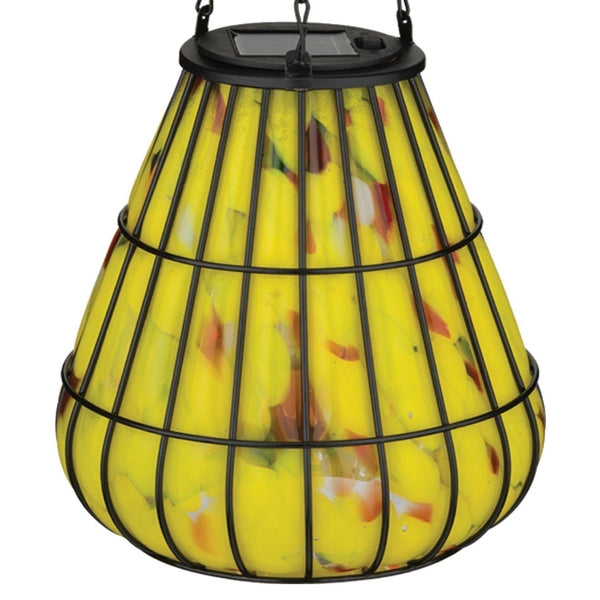 Murano Solar Lantern Lg - Yellow