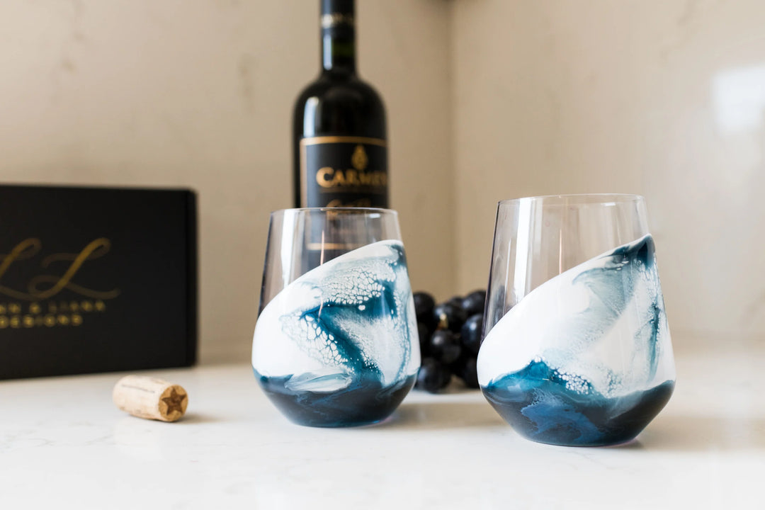 Resin Coated Wine Glass