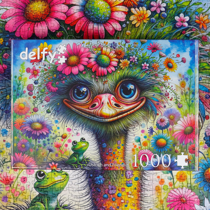 Ostrich and Friend 1000 piece Delfy puzzle