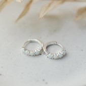 Opal Kiss Hoops | Earrings