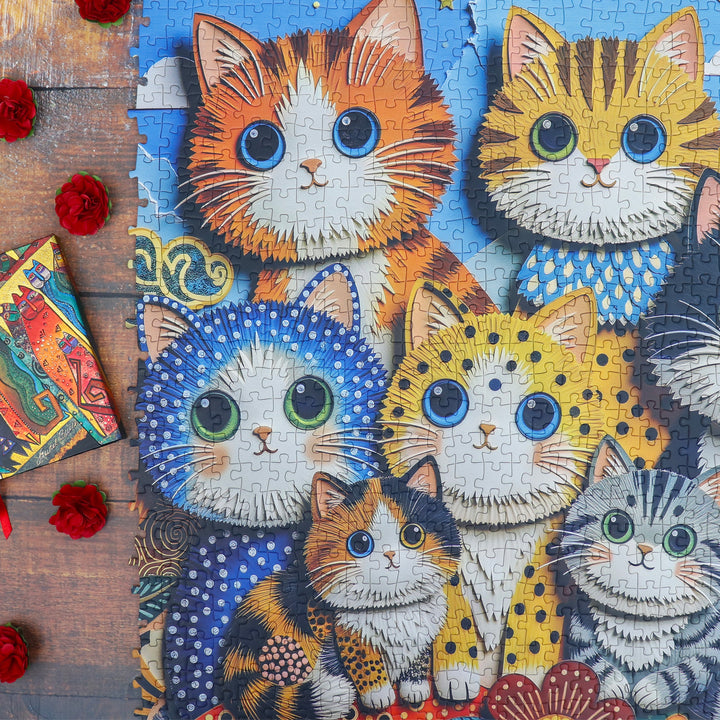 Paper Art Collage 1000 piece Delfy puzzle
