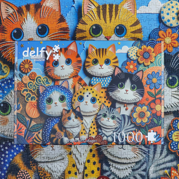 Paper Art Collage 1000 piece Delfy puzzle