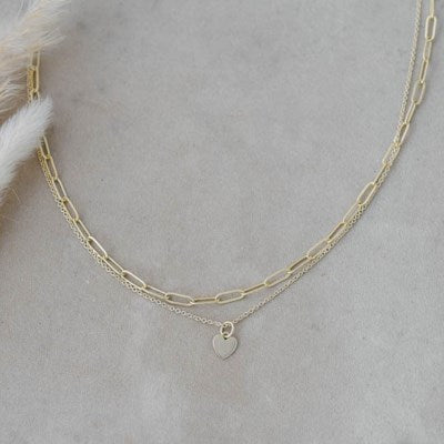 Paper Clip Heart | Necklace