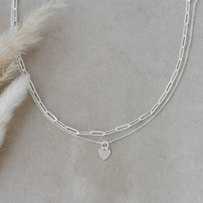 Paper Clip Heart | Necklace