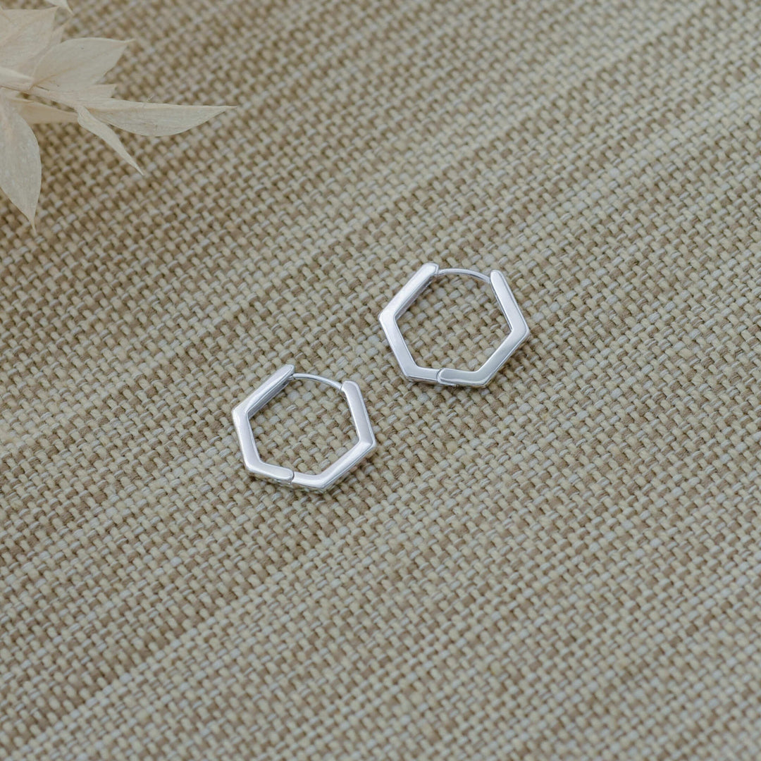 Penta Gleam Hoops | Earrings
