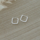 Petite Sq Hoop Earrings