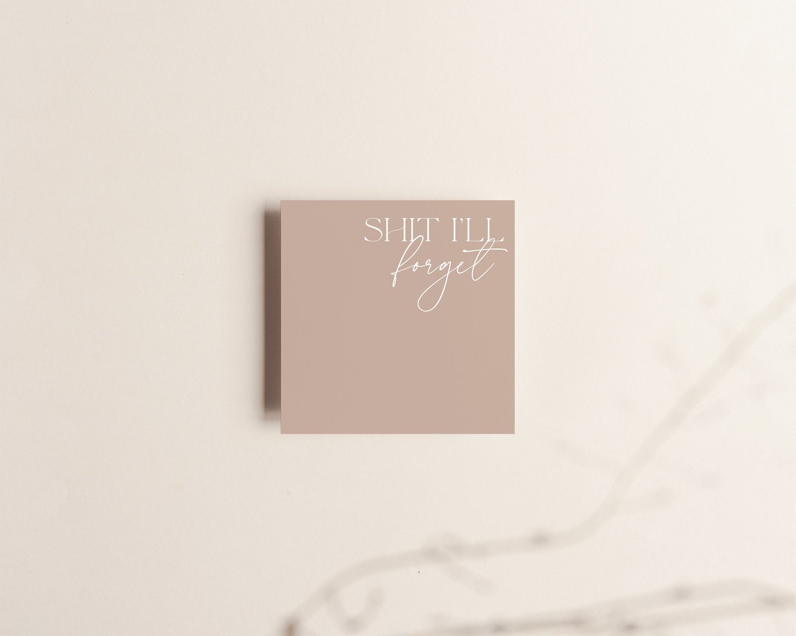 Shit I'll Forget | Sticky Notes