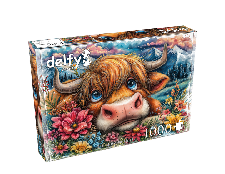 Scottish Highland Spirit 1000 piece Delfy puzzle box