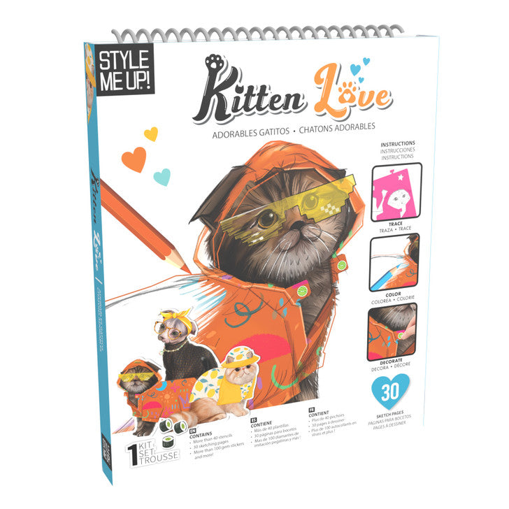 Kitty Love Book &amp; Stencil Set