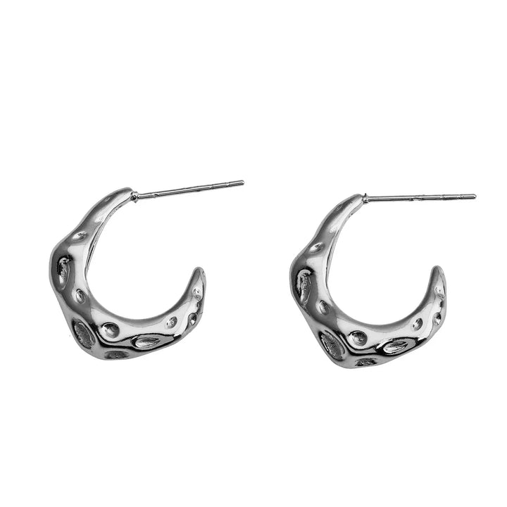 Sade Hammered Hoops | Earring