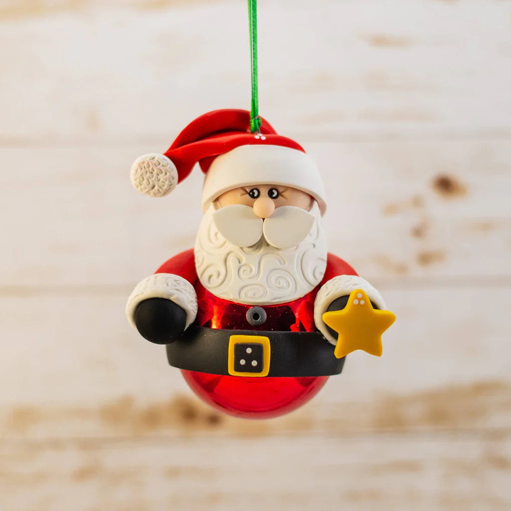 Santa Glass Ball