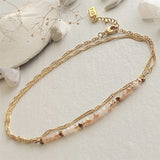 Diamond Dog Beaded Double Wrap | Anklet