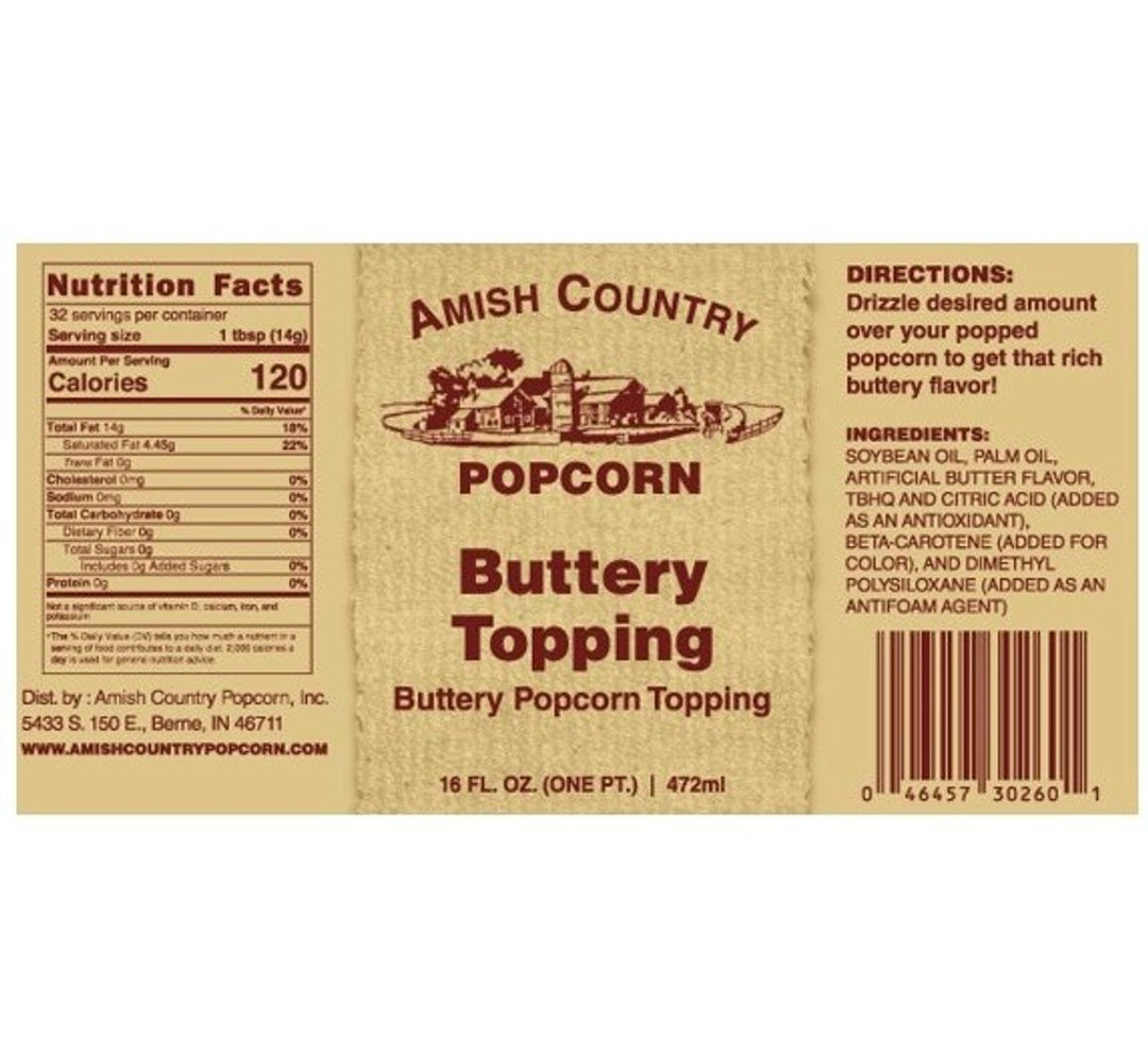 16oz Bottle of Buttery Topping | Popcorn