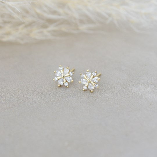 Snow Crystal Studs | Earrings
