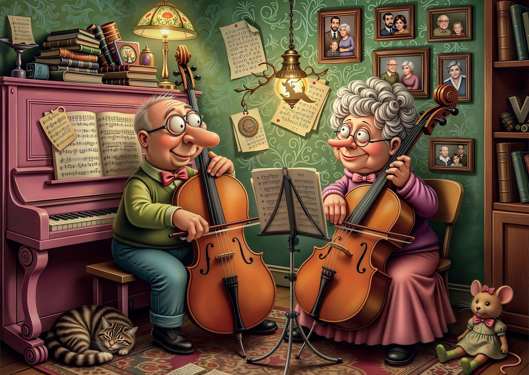 Timeless Music Duo 1000 piece Delfy puzzle artwork