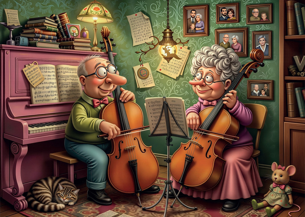 Timeless Music Duo 1000 piece Delfy puzzle artwork