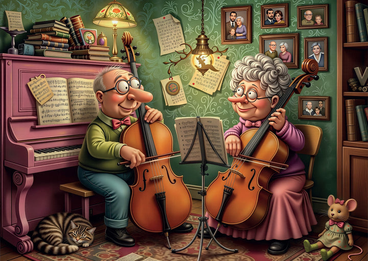 Timeless Music Duo 1000 piece Delfy puzzle artwork
