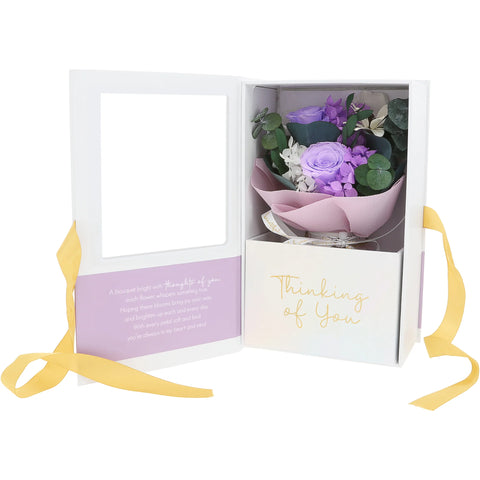 Thinking Of You - Purple Preserved Floral Bouquet