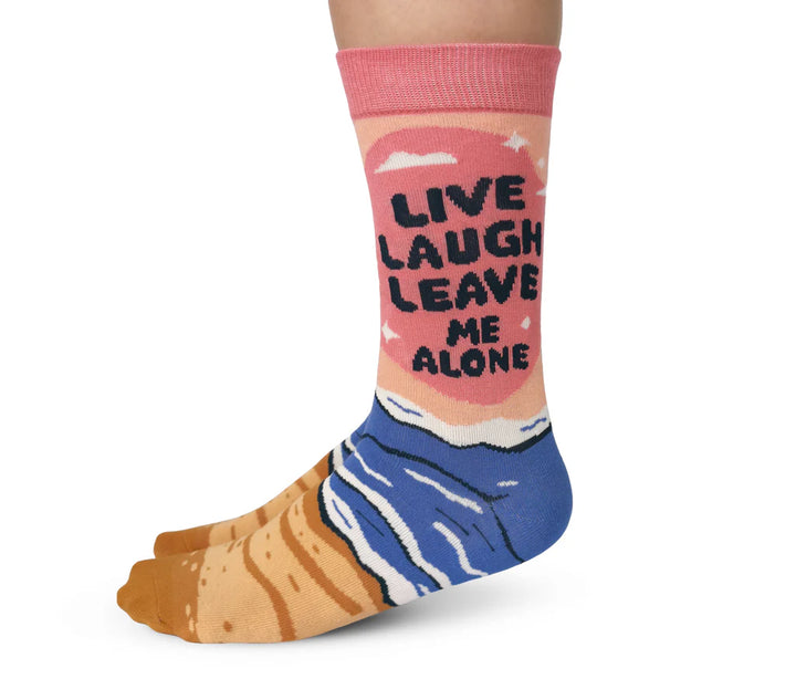 live laugh Leave  | Womans Socks