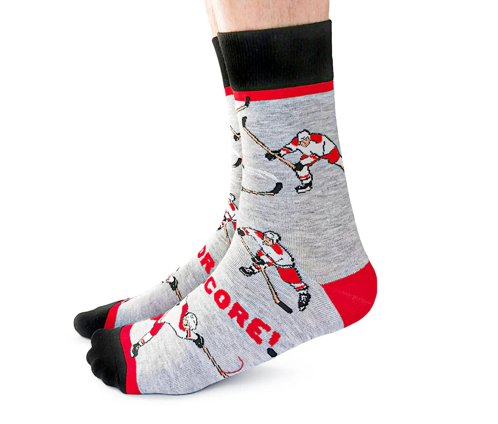 Slap Shot / Red | Mens Socks