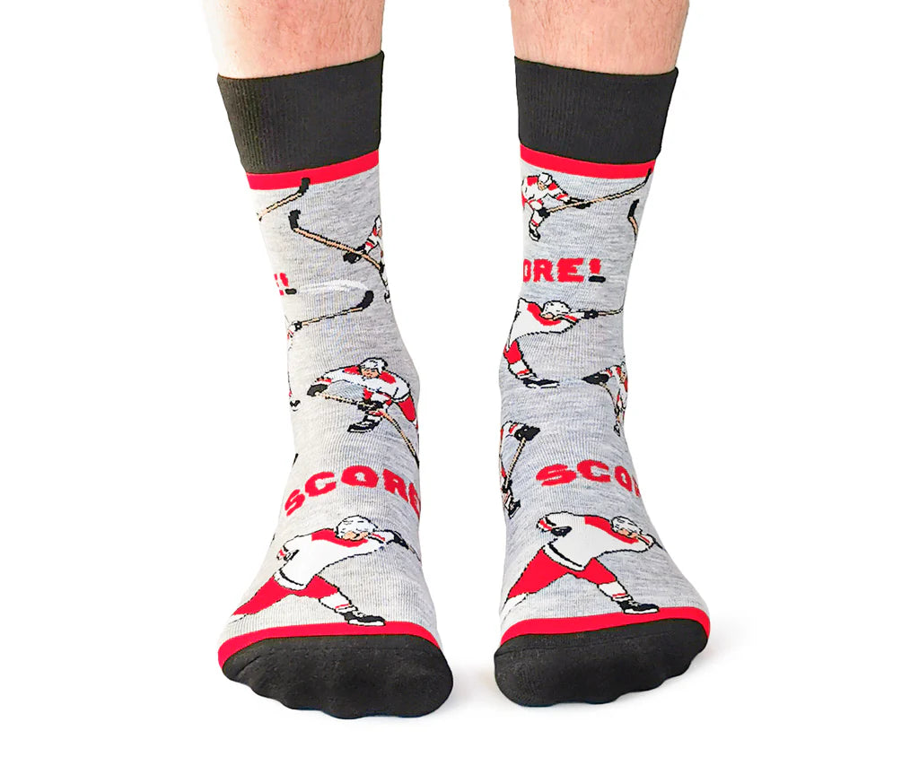Slap Shot / Red | Mens Socks