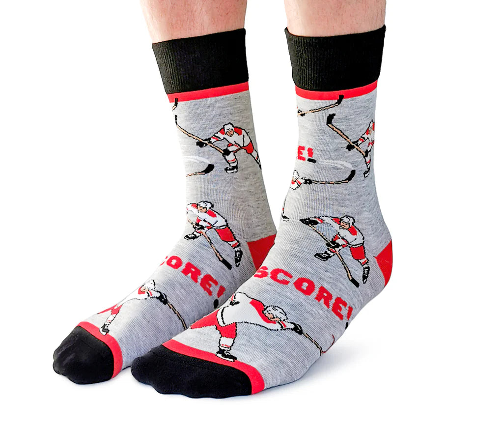 Slap Shot / Red | Mens Socks